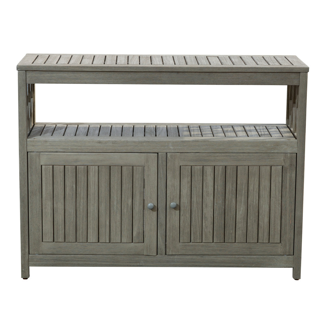 Buecker Wooden Buffet and Console Table Highland Dunes Color: Driftwood Gray