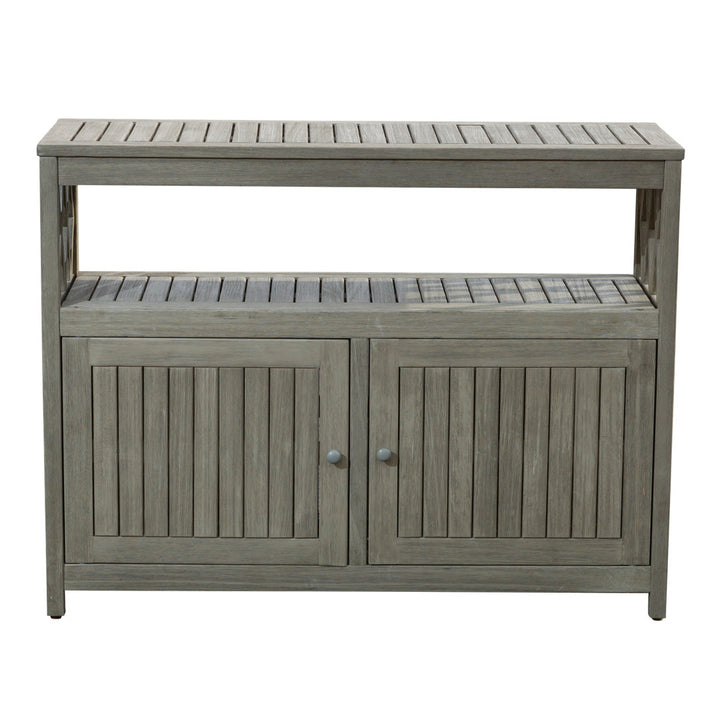 Buecker Wooden Buffet and Console Table Highland Dunes Color: Driftwood Gray