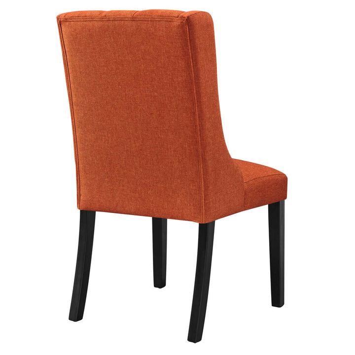 Modway Baronet Button Tufted Fabric Dining Chair Modway Upholstery Color: Orange