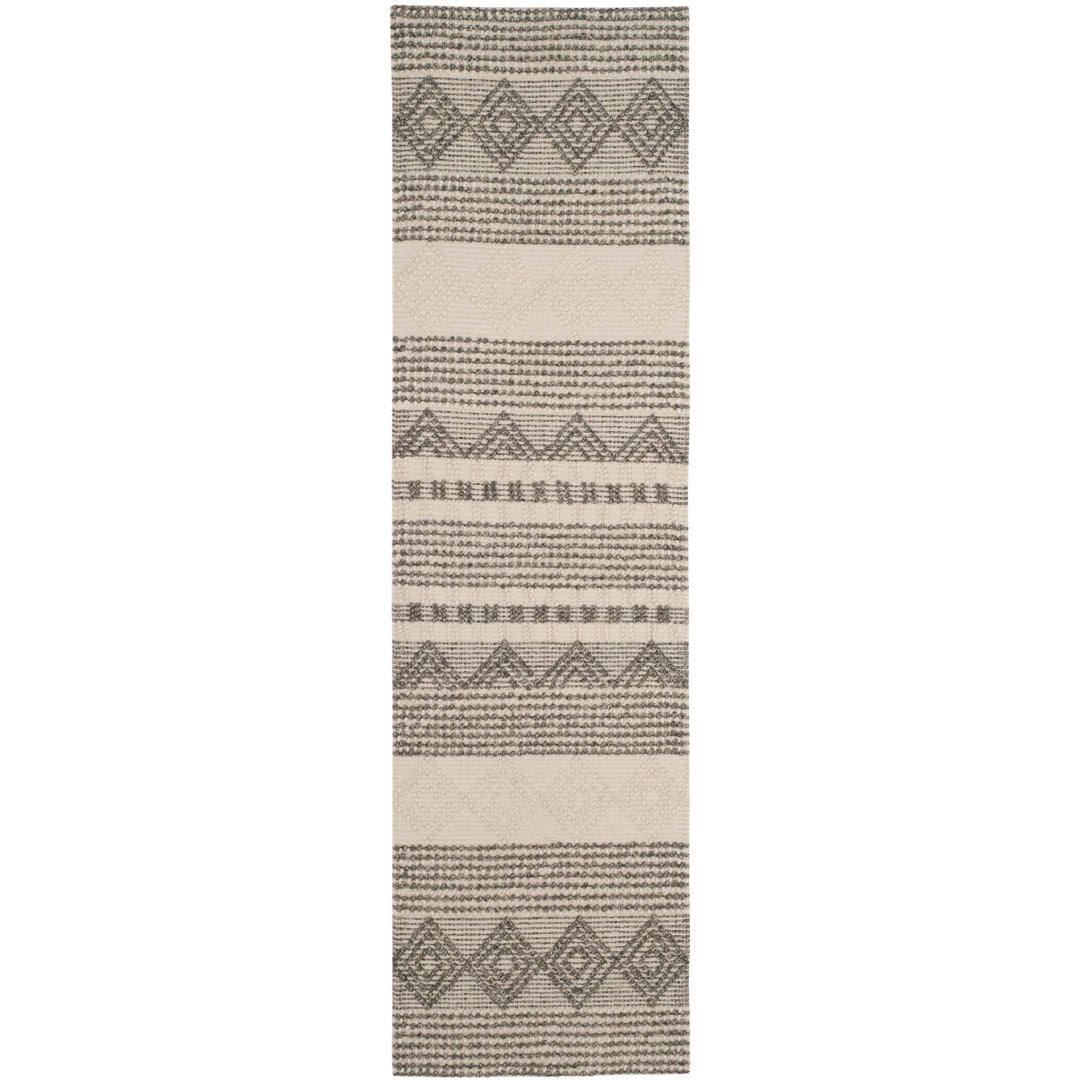 Jacques Hand Woven 60% Wool And 40% Cotton Striped Rug Union Rustic Rug Size: Runner 2'3" x 12'