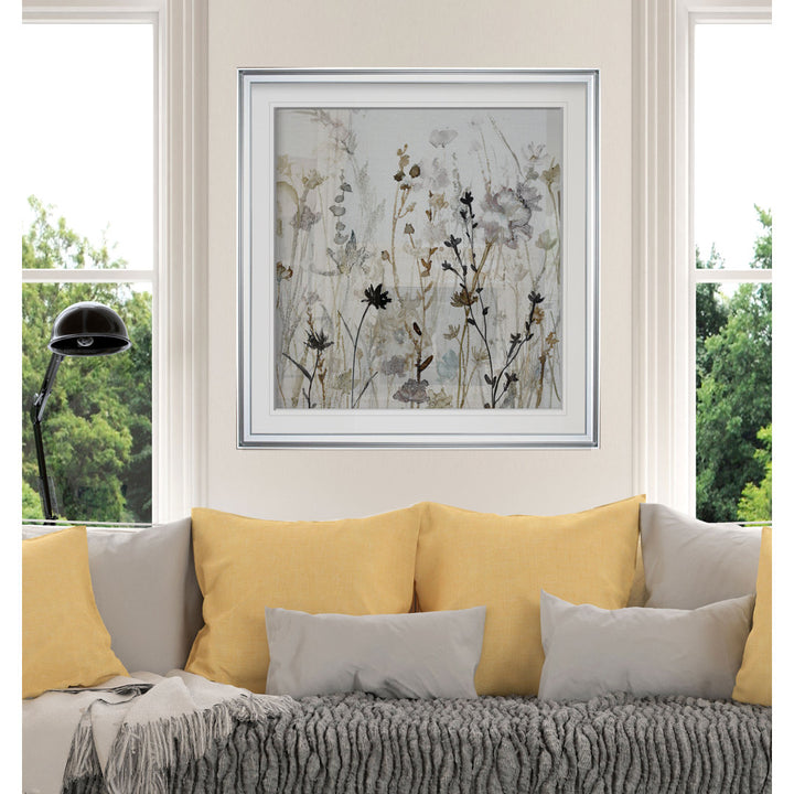 Wildflower Mist II - Painting Print Lark Manor™ Size: 23" H x 23" W x 1.5" D Format: Silver Framed