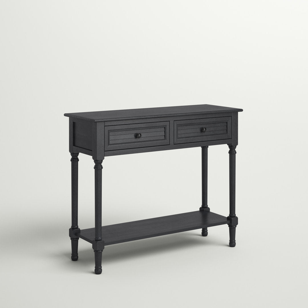 Amondre 36'' Console Table Highland Dunes Color: Black