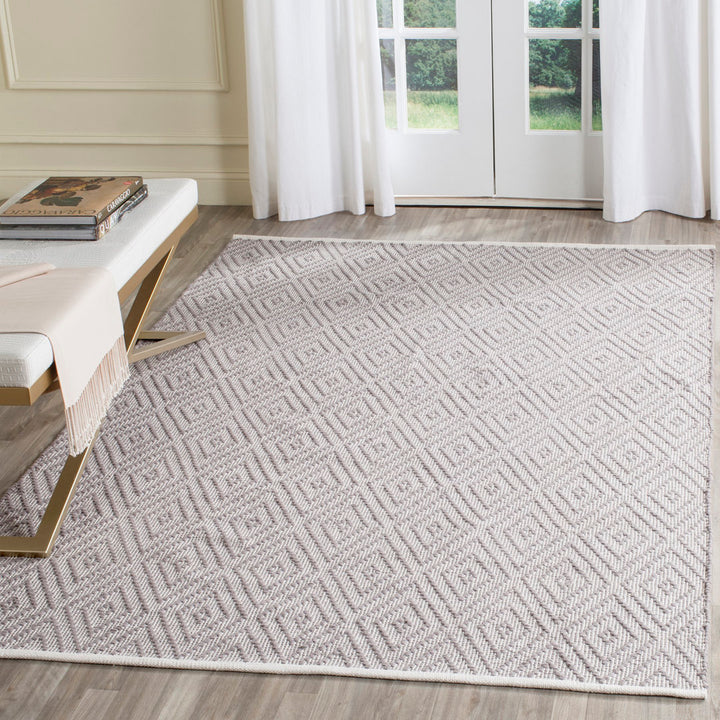 Akihito Hand Woven Cotton Geometric Rug Wrought Studio™ Rug Size: Rectangle 8' x 10'