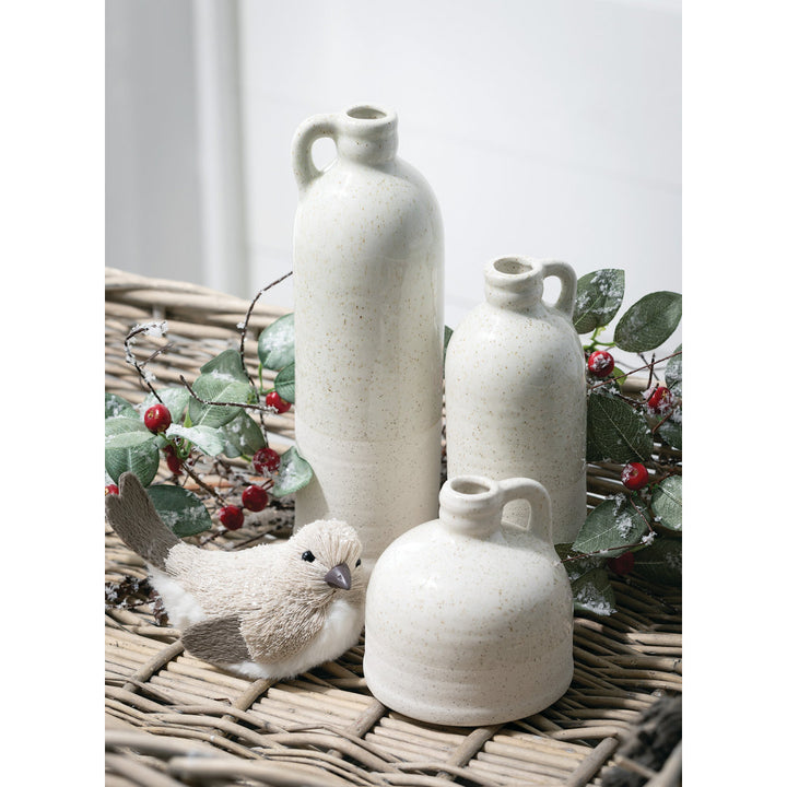 Cabell Ceramic Decorative Bottle Gracie Oaks Color: White