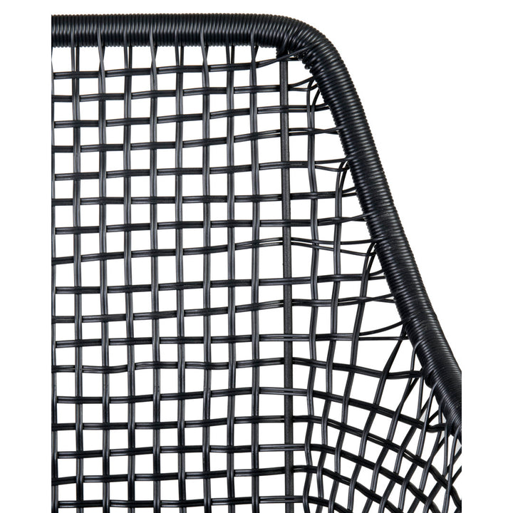 Brixley Wicker/Rattan Slat Back Arm Chair Sand & Stable™ Color: Black
