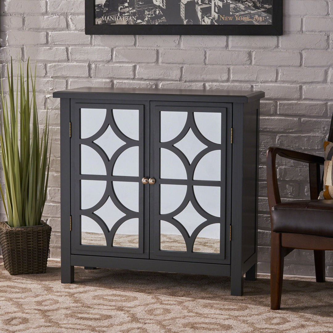 Antrim 2 Door Accent Cabinet Brayden Studio® Color: Charcoal Gray