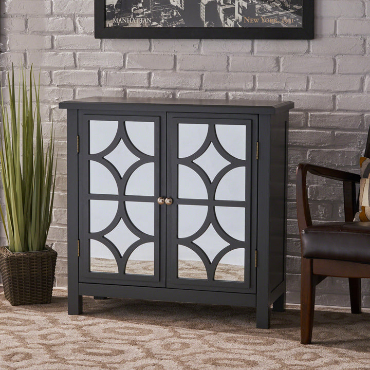 Antrim 2 Door Accent Cabinet Brayden Studio® Color: Charcoal Gray
