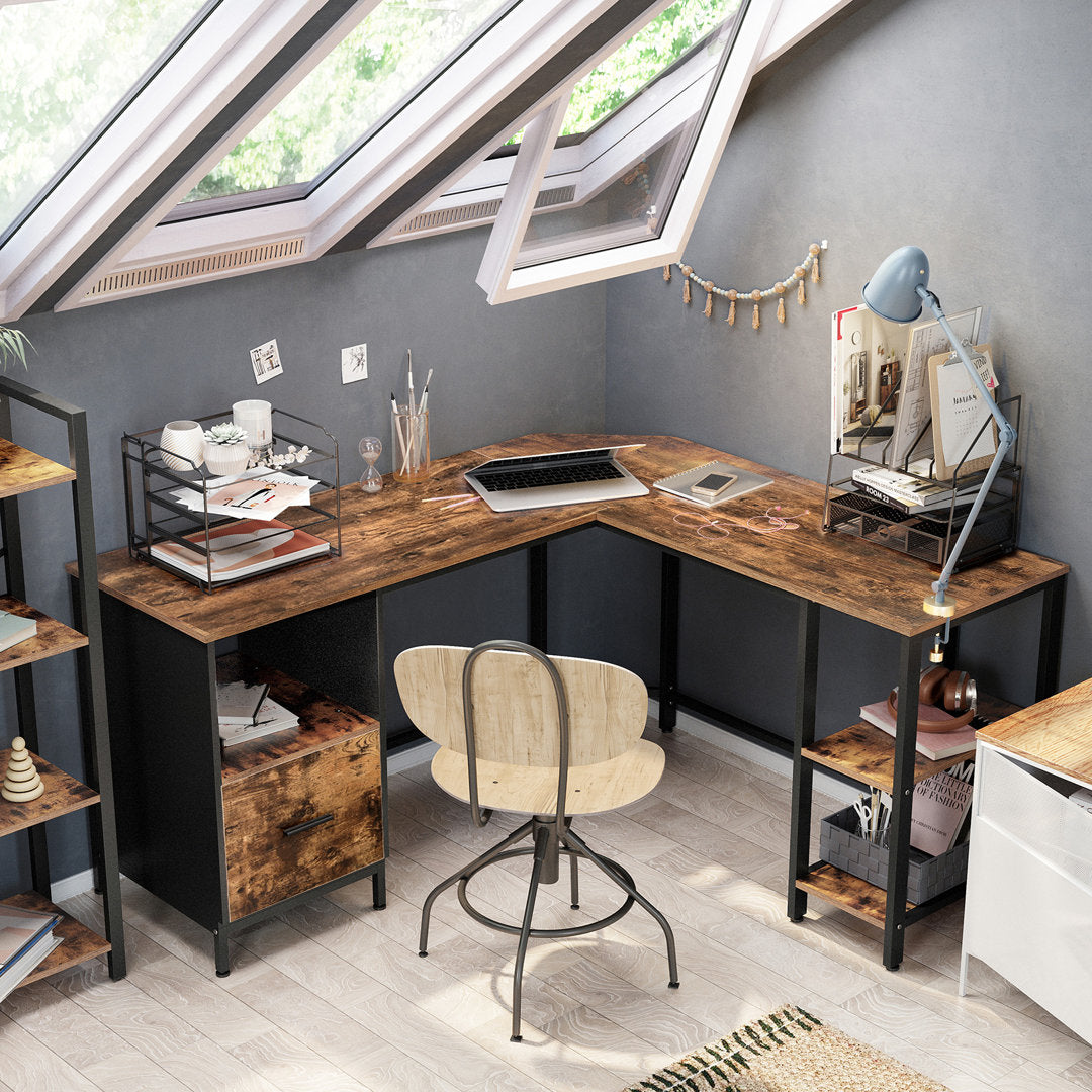 Emmet L-Shape Desk Loon Peak®