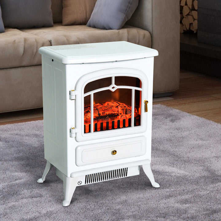 Manor Electric Fireplace Charlton Home® Finish: White