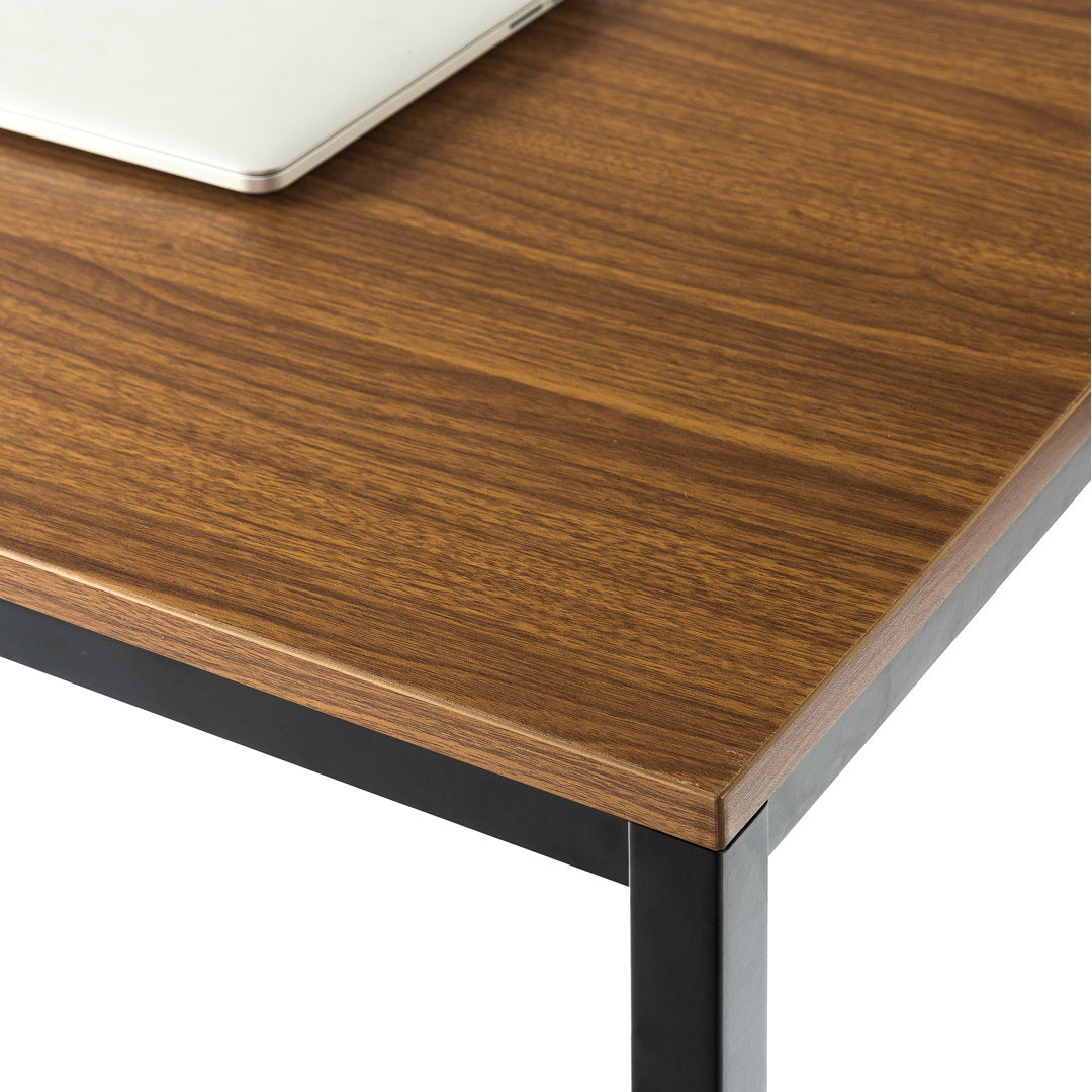 Chelmsford 55" Dining Table Wrought Studio™ Color: Rich Brown/Black