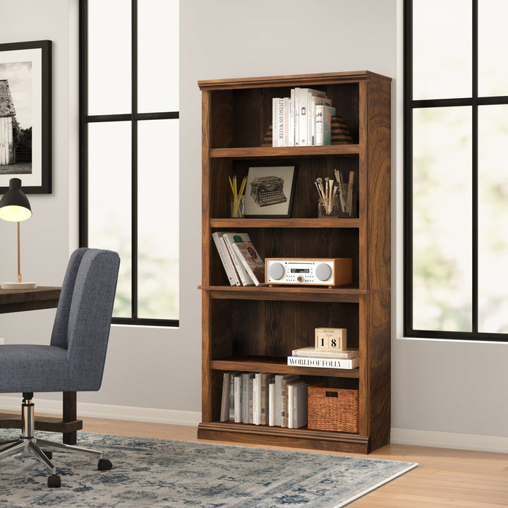 Alexsia 69.76" H x 35.28" W Standard Bookcase Lark Manor™ Color: Grand Walnut