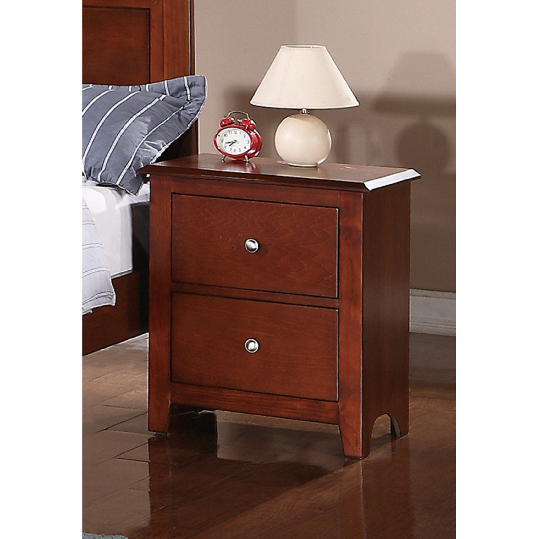 Sheldon 2 Drawer Nightstand Canora Grey Color: Cherry