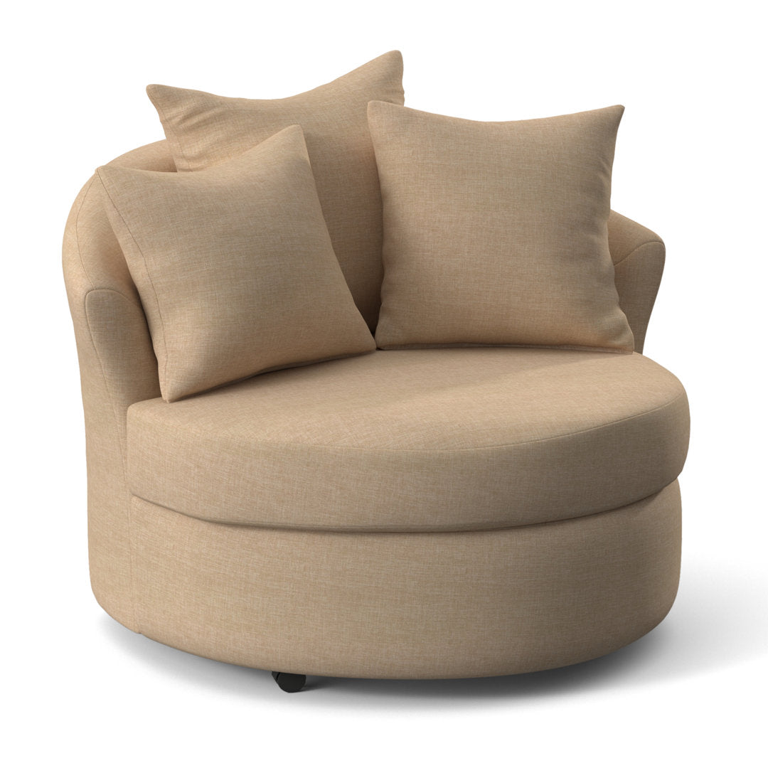 Alsup Barrel Chair Andover Mills™ Fabric: Oscar Linen
