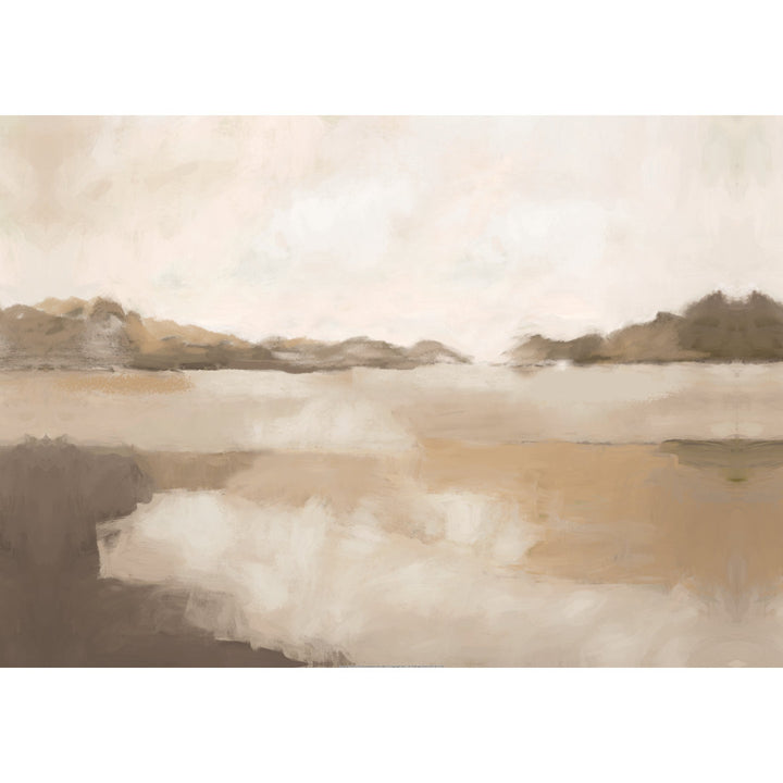 Sepia Landscape - Wrapped Canvas Painting Print Winston Porter Size: 20" H x 30" W