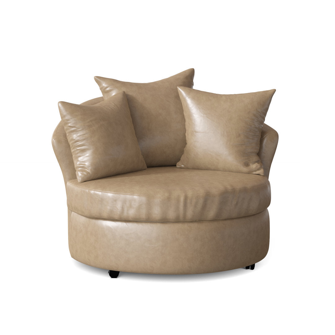 Alsup Barrel Chair Andover Mills™ Fabric: Ranger Taupe