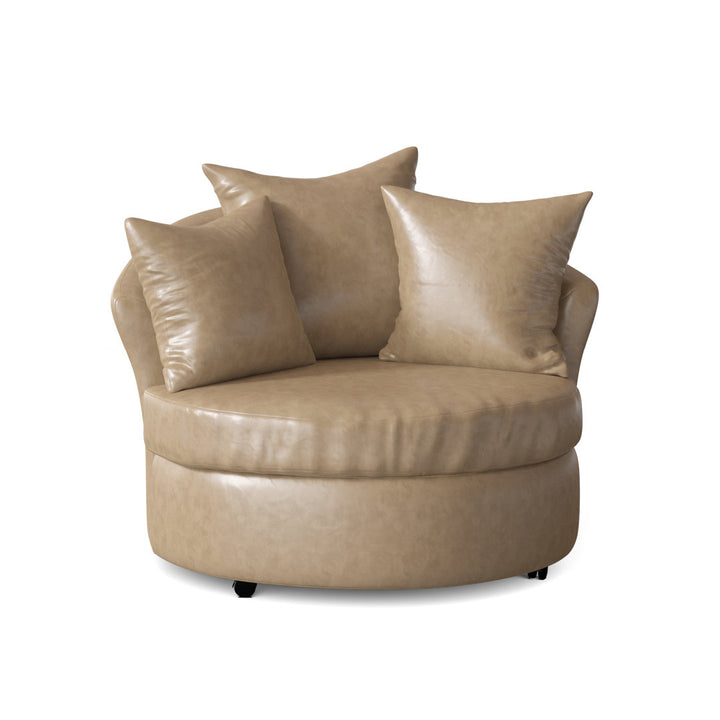 Alsup Barrel Chair Andover Mills™ Fabric: Ranger Taupe