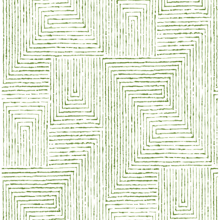 Merritt 33' L x 20.5" W Wallpaper Roll Scott Living Color: Green