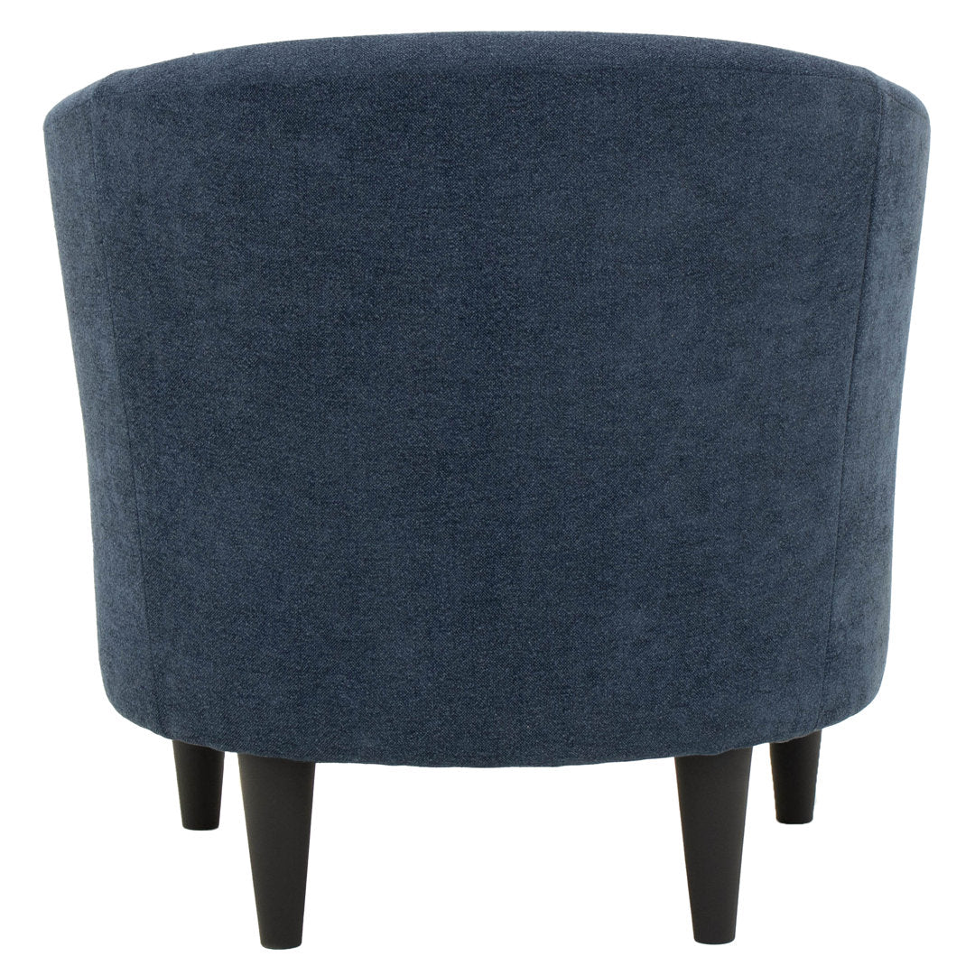 29.50'' Wide Barrel Chair Willa Arlo™ Interiors Fabric OR Leather Type: Chloe Indigo 100% Polyester