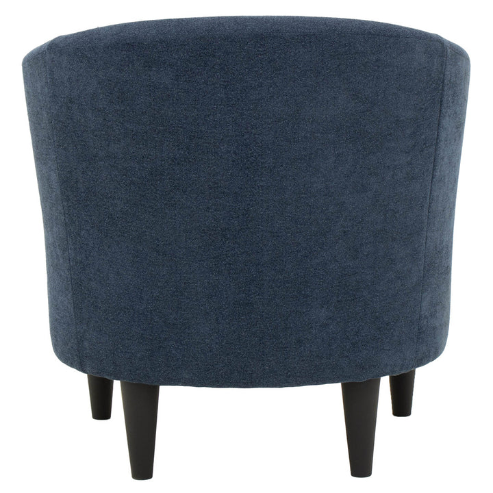 29.50'' Wide Barrel Chair Willa Arlo™ Interiors Fabric OR Leather Type: Chloe Indigo 100% Polyester