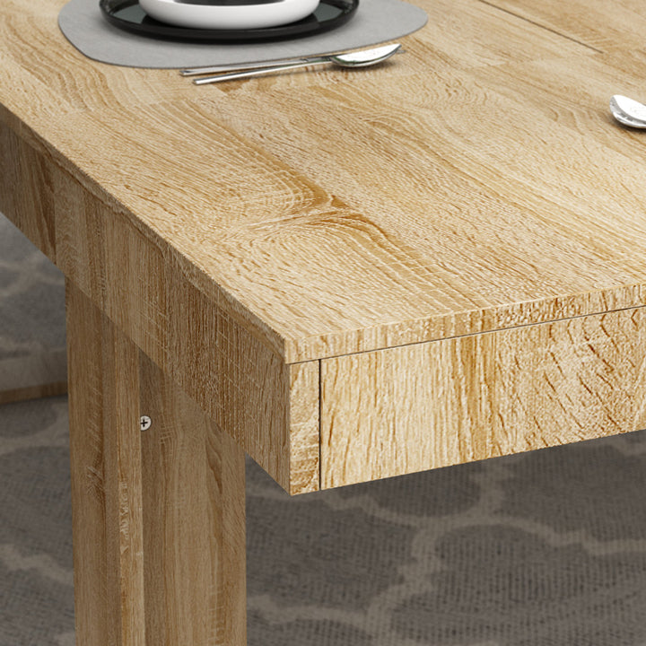 Rectangular Wood Grain Dining Table Latitude Run®