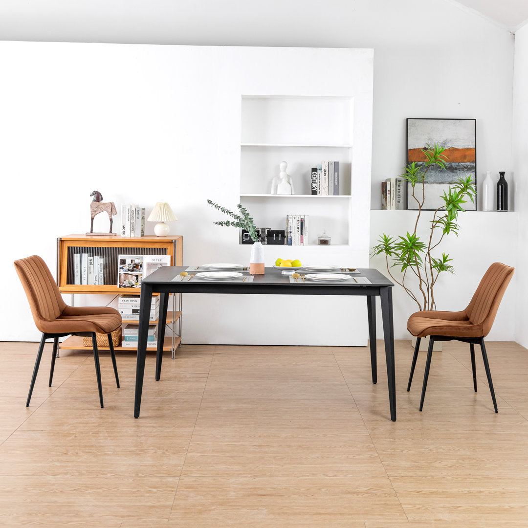 Birkland Dining Chair (Set of 6) Everly Quinn Upholstery Color: Brown