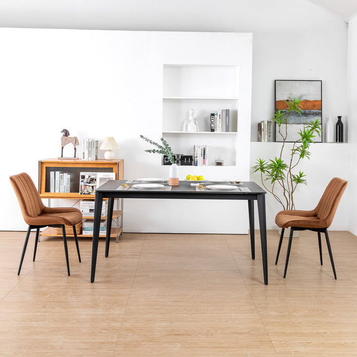 Birkland Dining Chair (Set of 6) Everly Quinn Upholstery Color: Brown