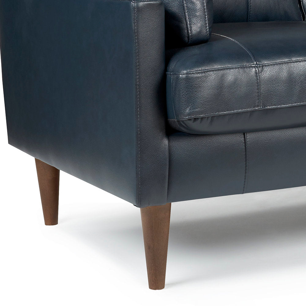 Antone 81" Square Arm Sofa Mercury Row® Fabric: Navy