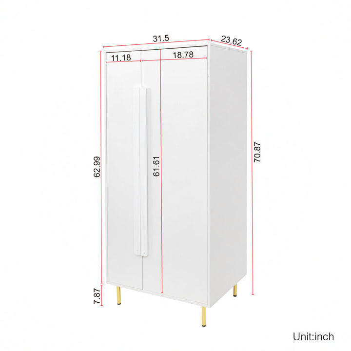 Zhao Solid + Manufactured Wood Armoire Mercer41