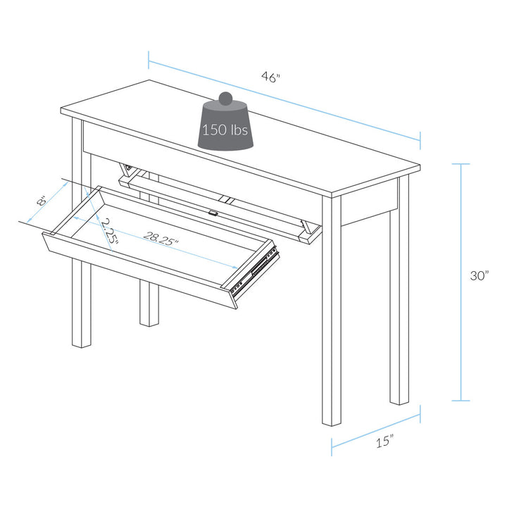 Shiloh Console Table Millwood Pines