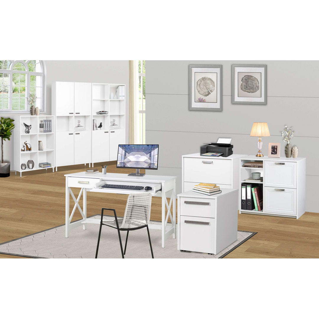 Summy Desk Laurel Foundry Modern Farmhouse® Color: White