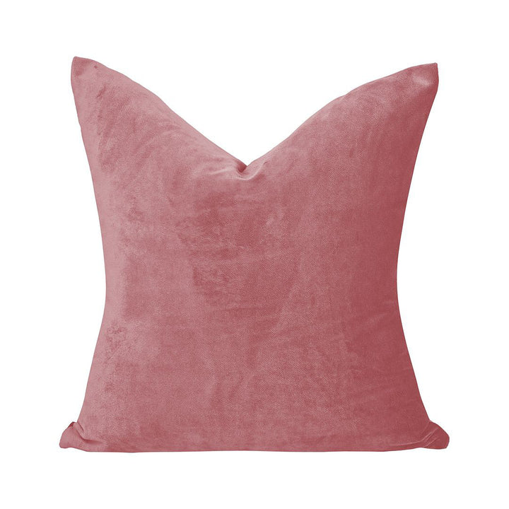 Velvet Throw Square Pillow Cover (Set of 2) Lilijan Home & Curtain Color: 77 Ruddy Pink Size: 18" x 18"
