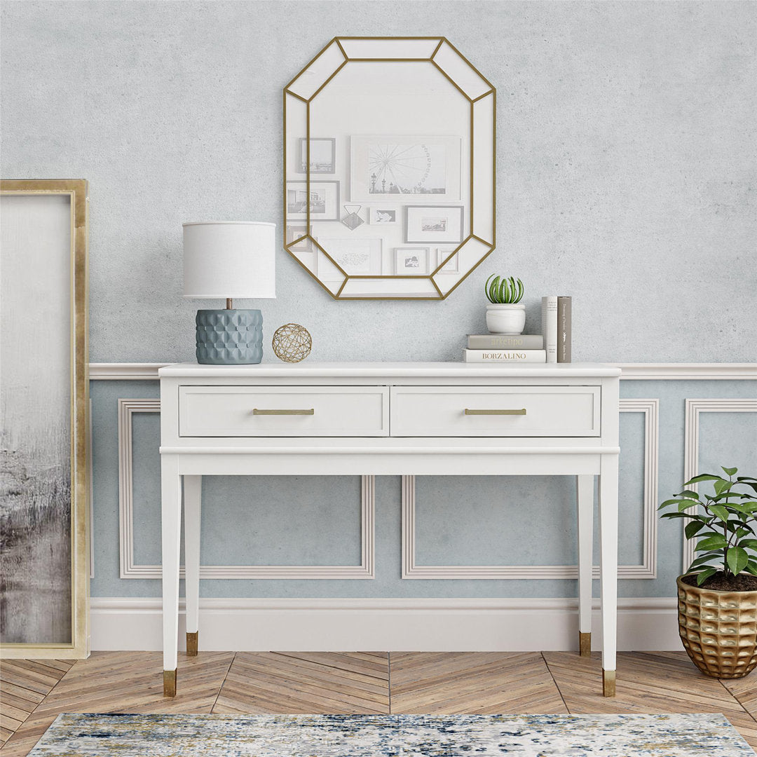 Westerleigh 41.1" Console Table CosmoLiving by Cosmopolitan Color: White