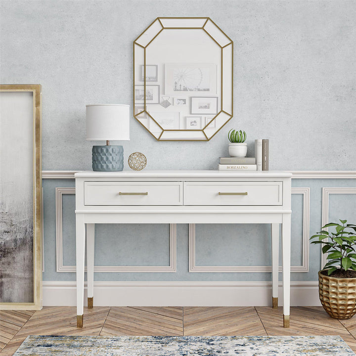 Westerleigh 41.1" Console Table CosmoLiving by Cosmopolitan Color: White