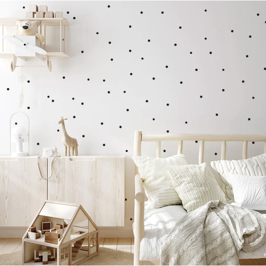 Small Polka Dots Wall Decal (Set of 80) Urban Walls Color: Black