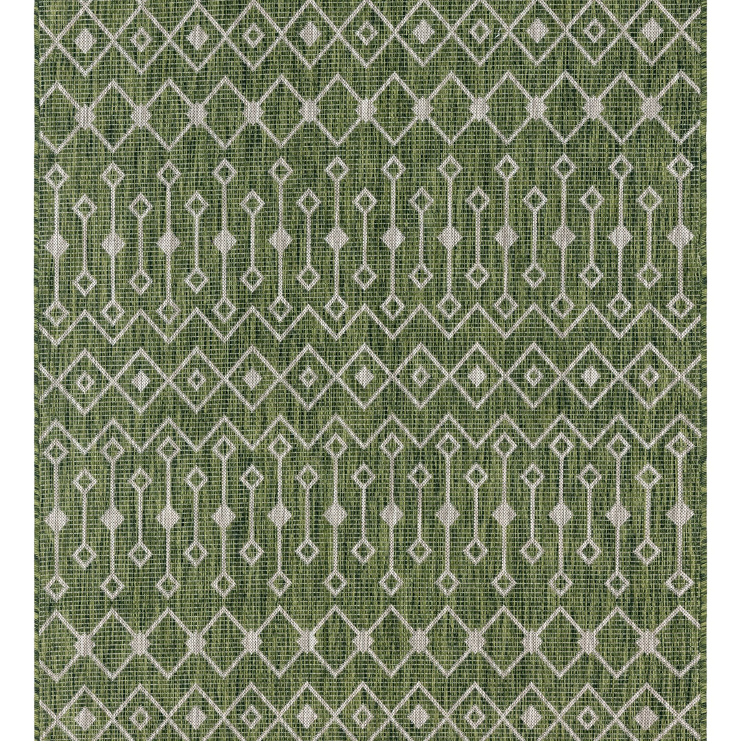 Adley Southwestern Green/Beige Indoor/Outdoor Area Rug Gracie Oaks Rug Size: Rectangle 5'1" x 8'