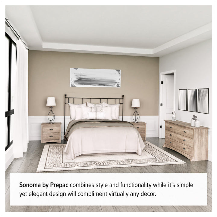 Abhainn Salt Spring 6 Drawer Dresser, Drifted Gray Millwood Pines