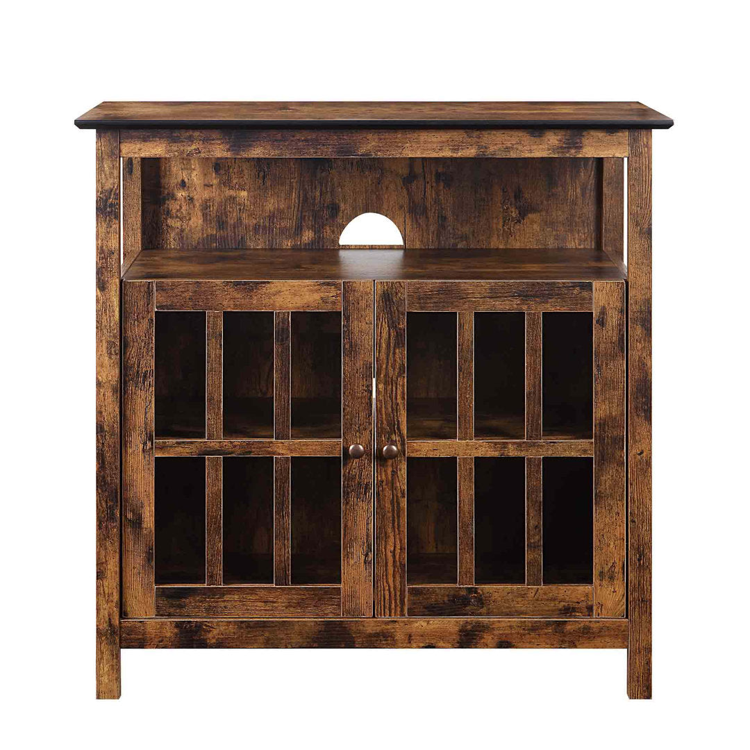 Bamard 40" TV Stand with Storage Cabinets Beachcrest Home™ Color: Barnwood