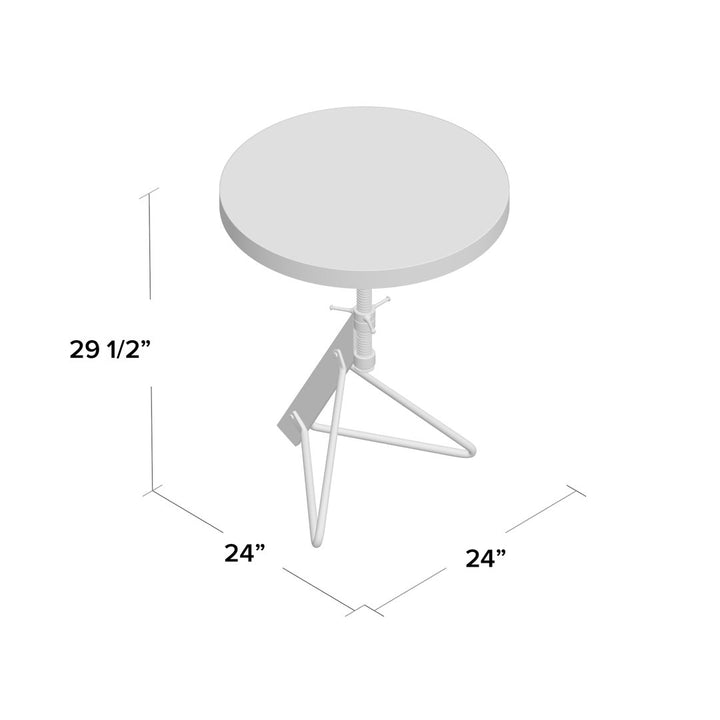 Grasha Solid Wood Pedestal End Table Williston Forge