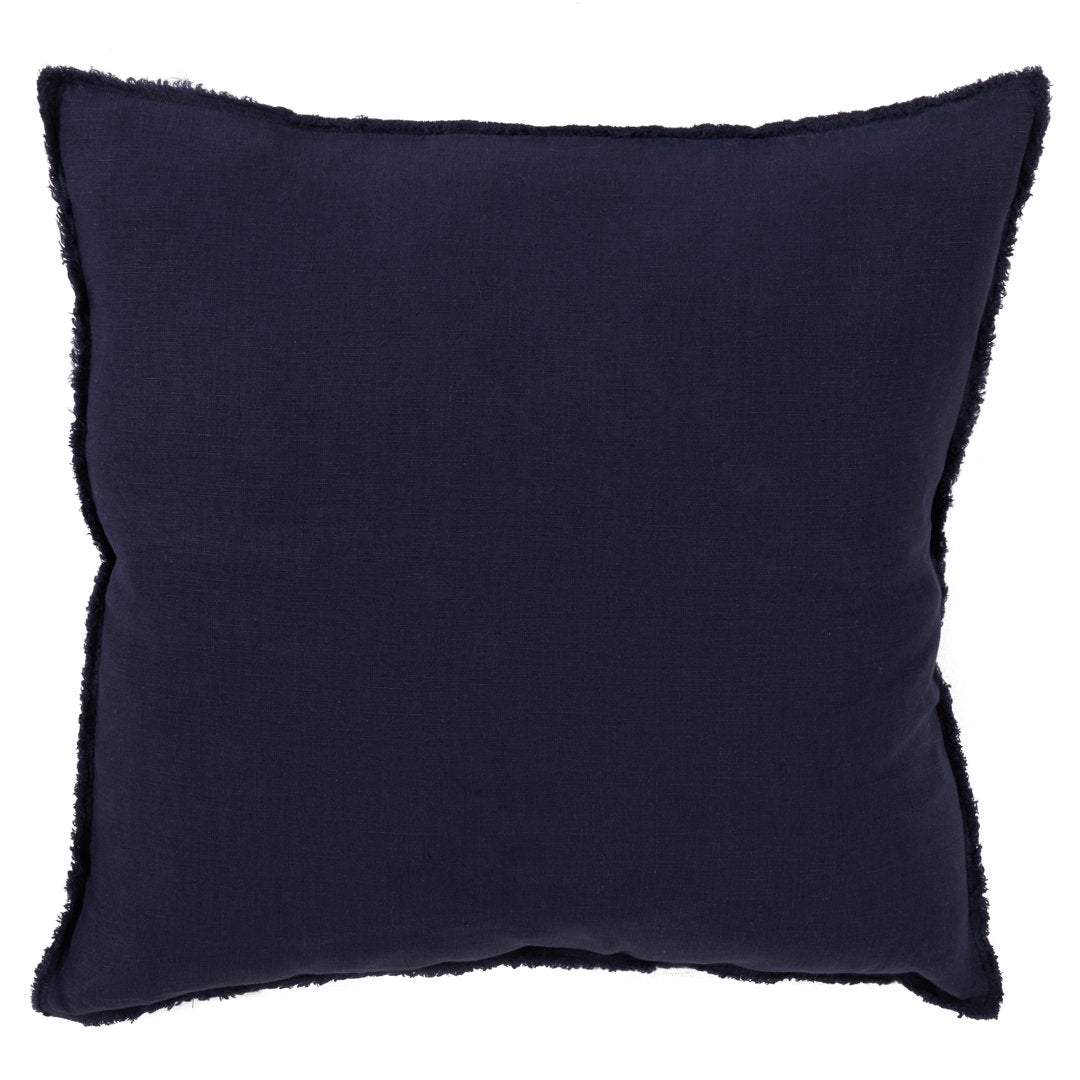 Filia Linen Throw Pillow Birch Lane™ Color: Midnight Blue
