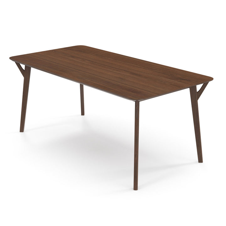 Evanston 71" Wood Dining Table AllModern Color: Walnut