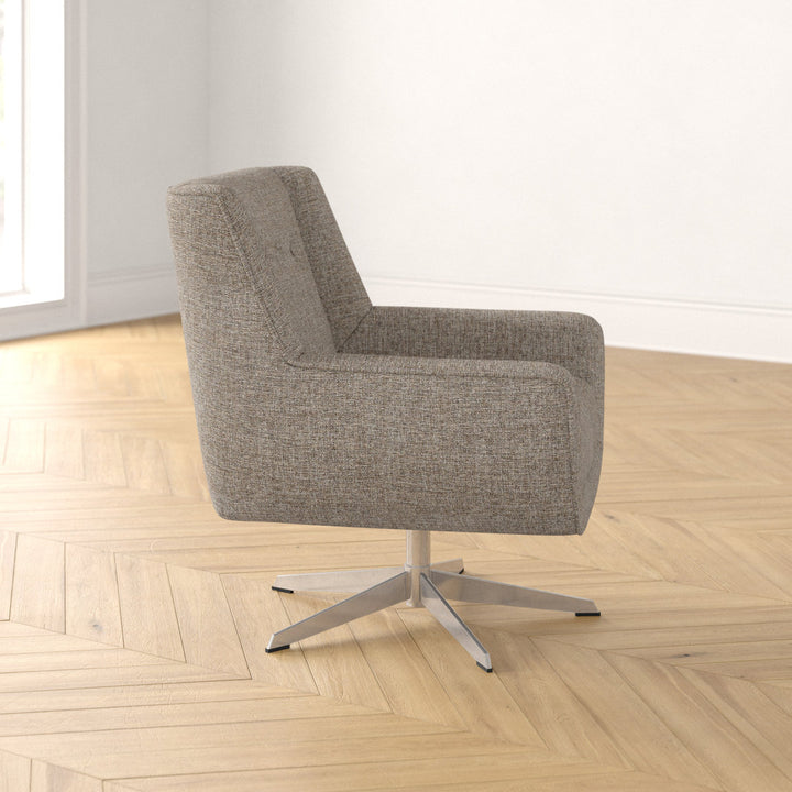 Nina Button Tufted Swivel Lounge Chair 510 Design