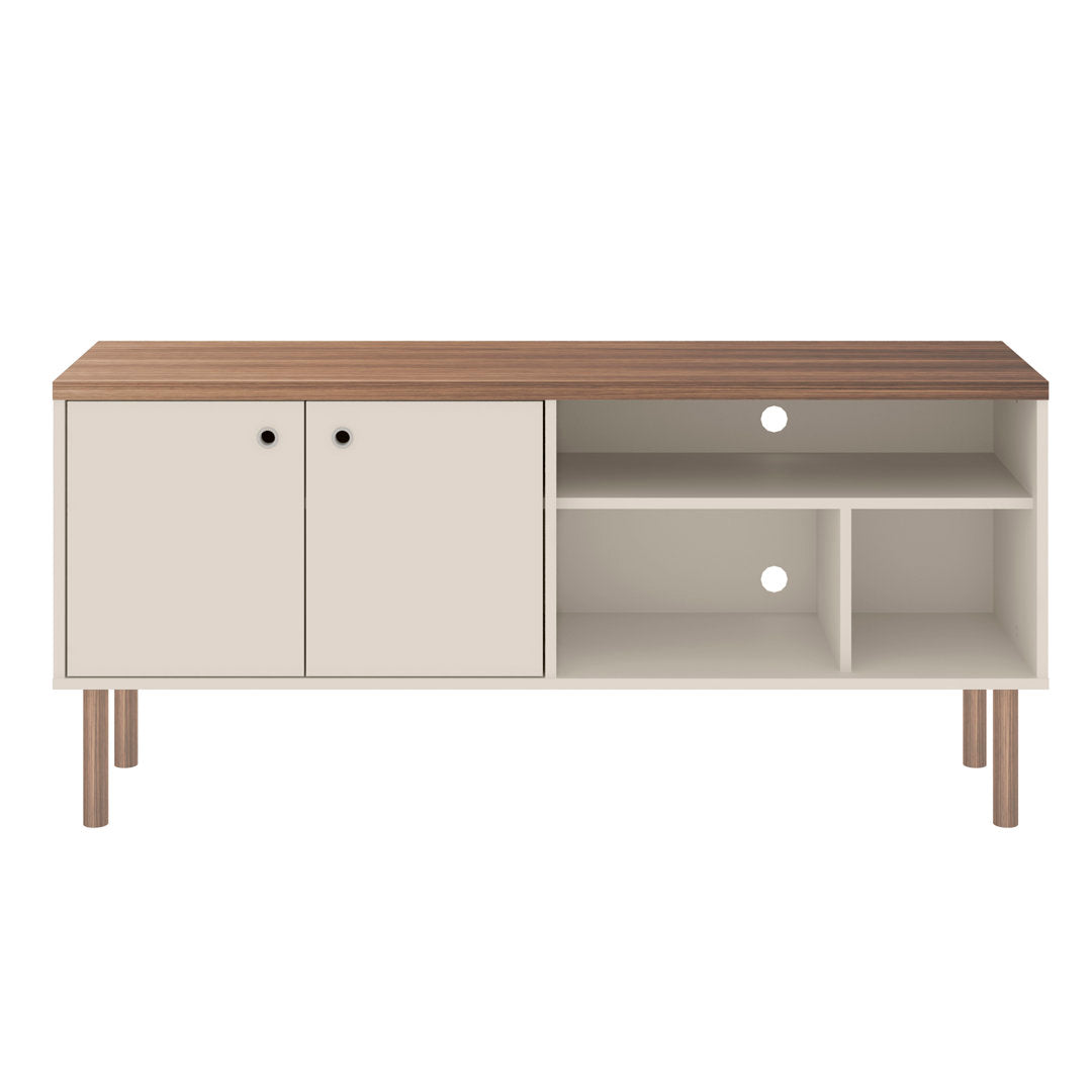 Maplesville TV Stand for TVs up to 50" George Oliver Color: Off White/Nature