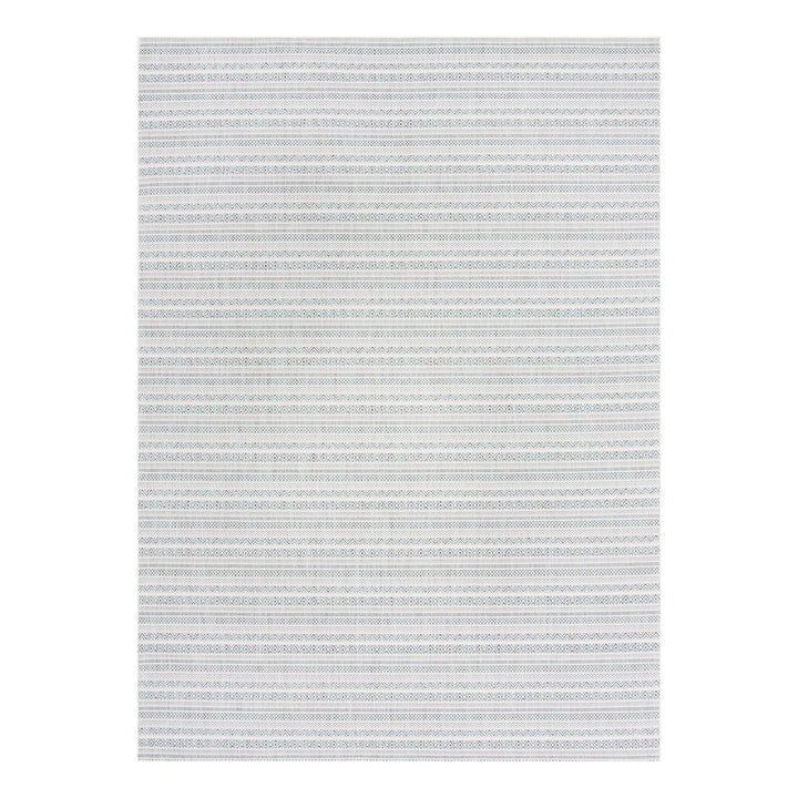 Hewitt Striped Teal Indoor / Outdoor Area Rug Steelside™ Rug Size: Rectangle 10' x 14'