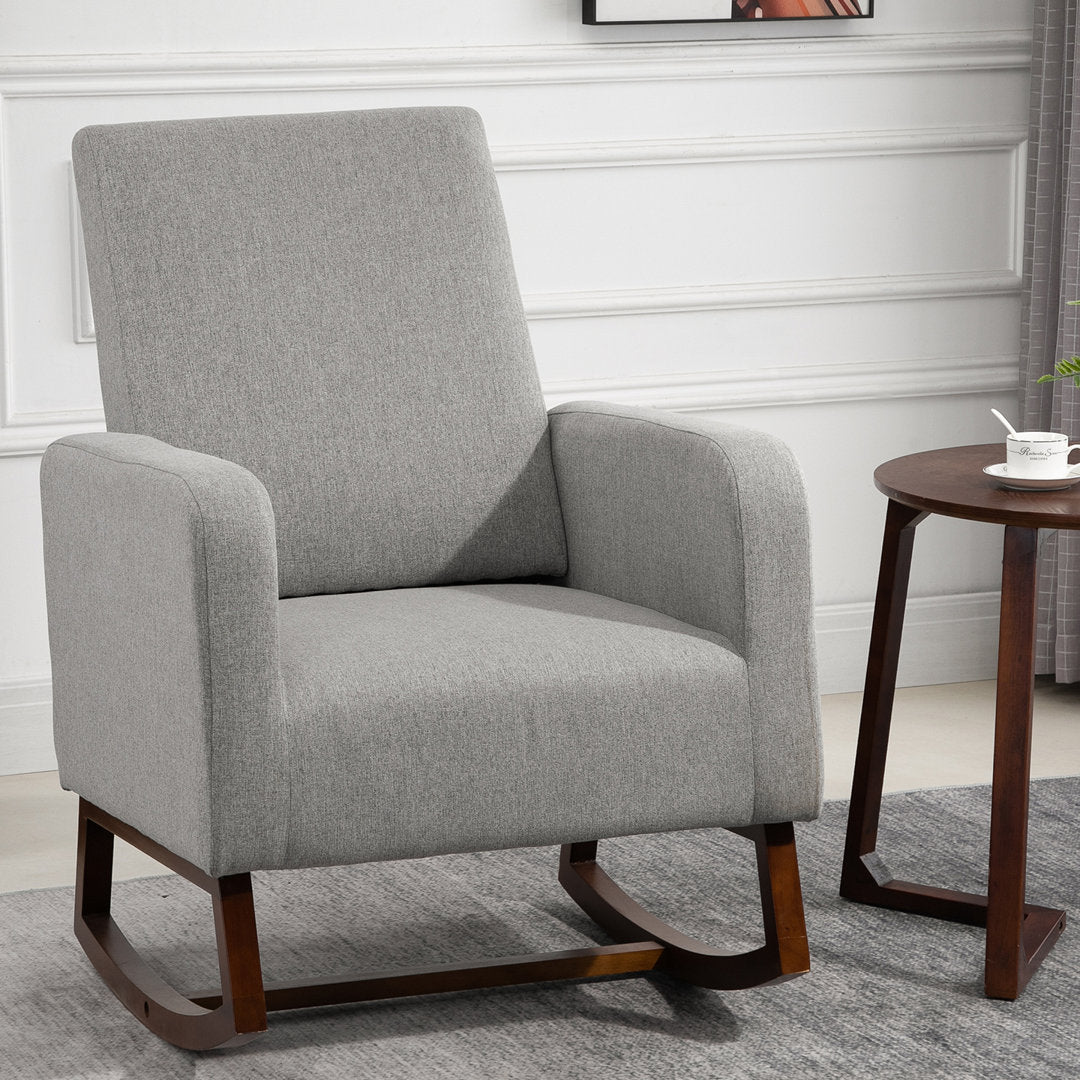Atze Rocking Chair Latitude Run® Fabric: Gray