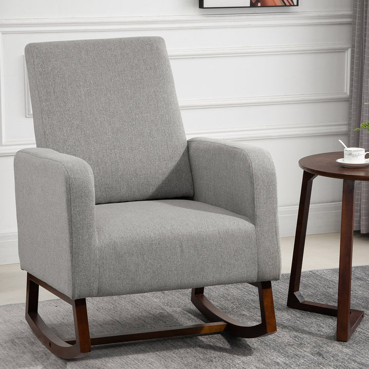 Atze Rocking Chair Latitude Run® Fabric: Gray
