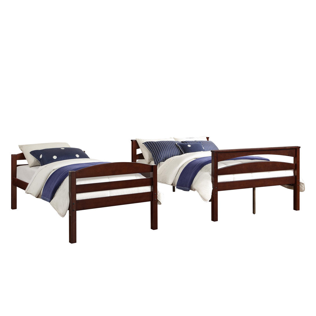 Barnett Twin over Full Bunk Bed Isabelle & Max™ Bed Frame Color: Espresso