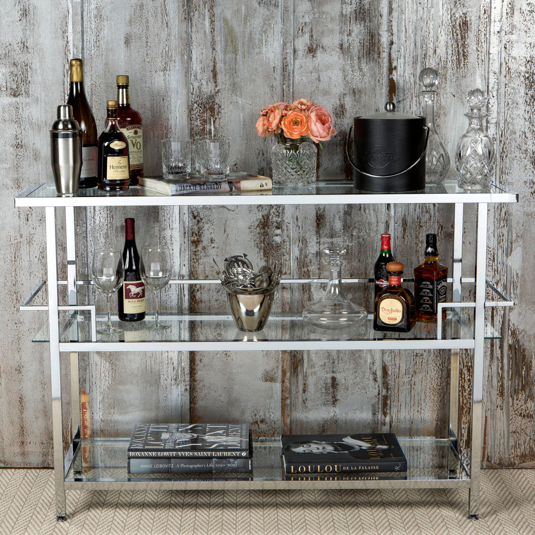 Hayeslee Home Bar Ebern Designs Color: Chrome