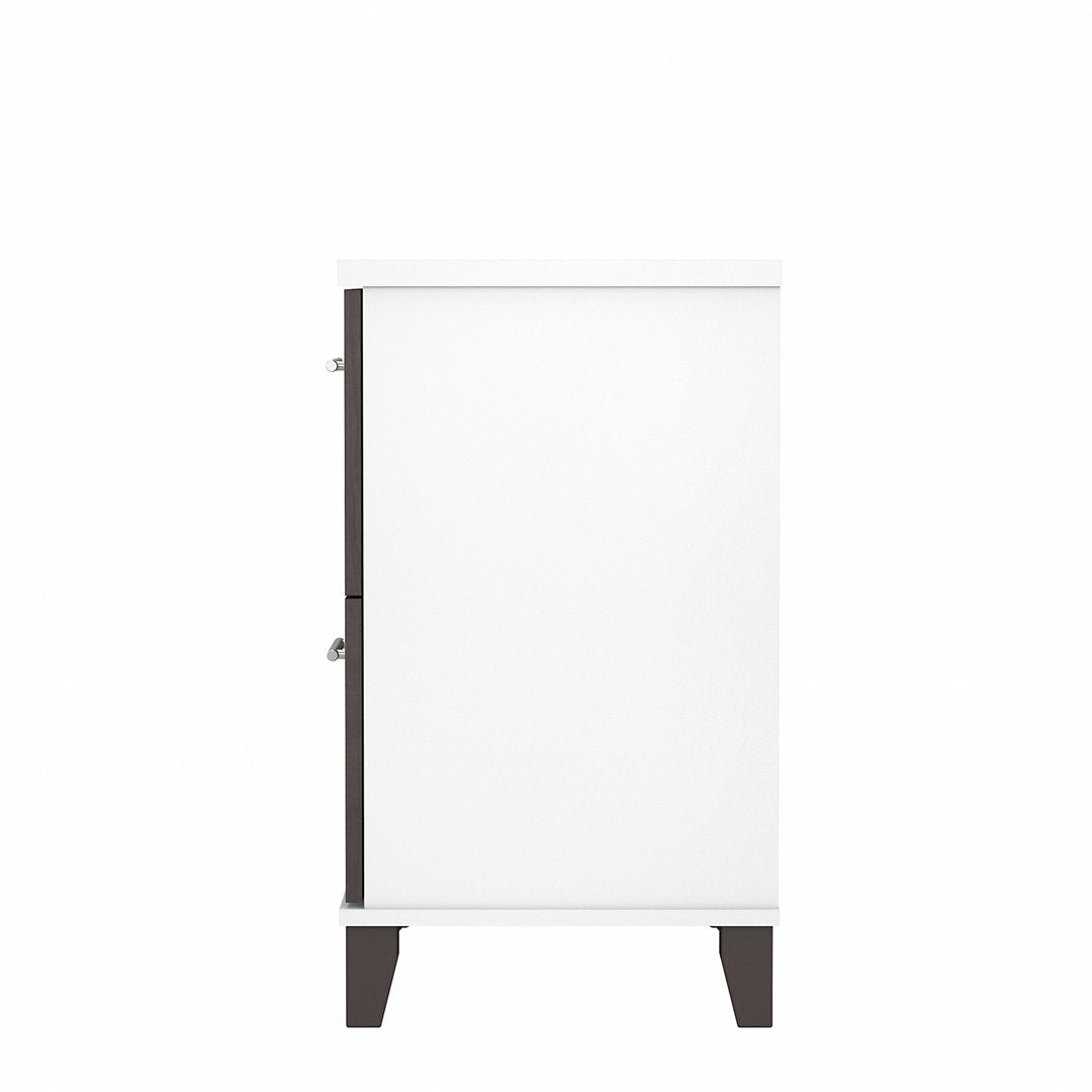 Magomed 2-Drawer Lateral Filing Cabinet Gracie Oaks Color: Storm Gray/White