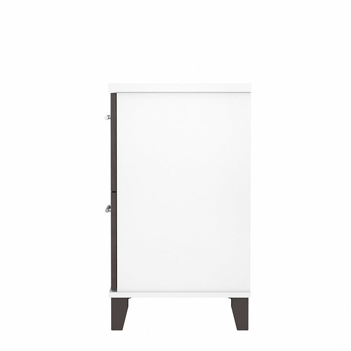 Magomed 2-Drawer Lateral Filing Cabinet Gracie Oaks Color: Storm Gray/White