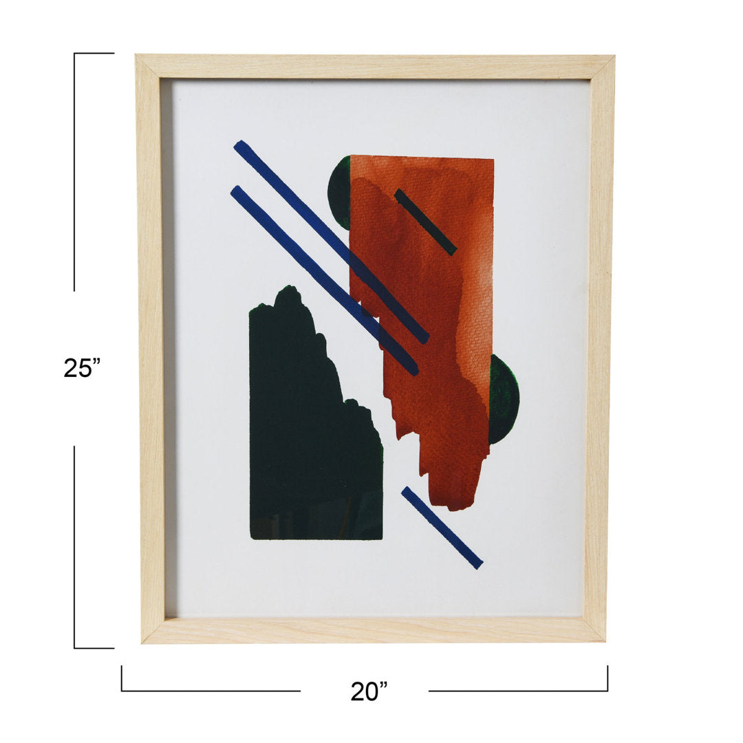 Abstract Print Wall Decor AllModern